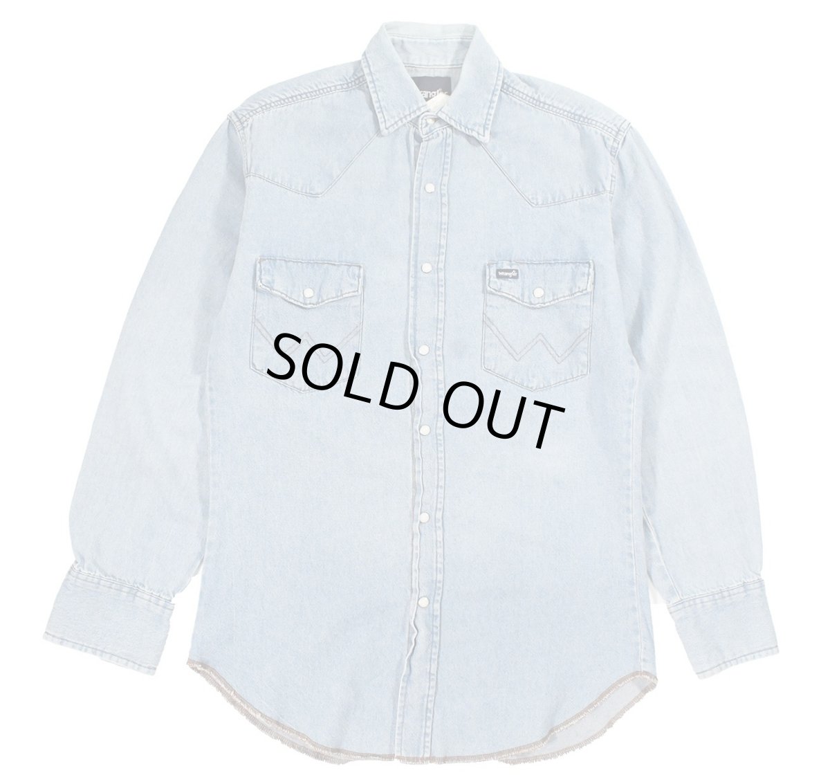 画像1: Used Wrangler Denim Western Shirt (1)