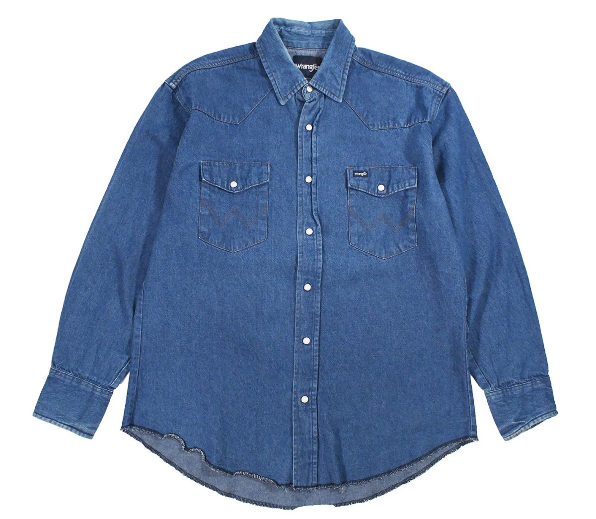 画像1: Used Wrangler Denim Western Shirt (1)