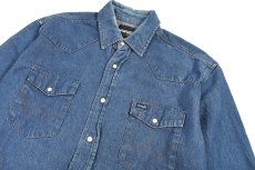 画像2: Used Wrangler Denim Western Shirt (2)