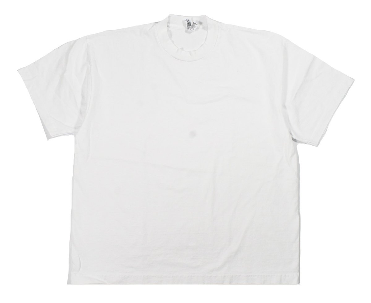 画像1: Los Angeles Apparel Garment Dye 8.5oz S/S Wide Tee White ロサンゼルス アパレル (1)