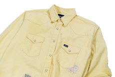 画像2: Used Wrangler Damaged Denim Western Shirt (2)