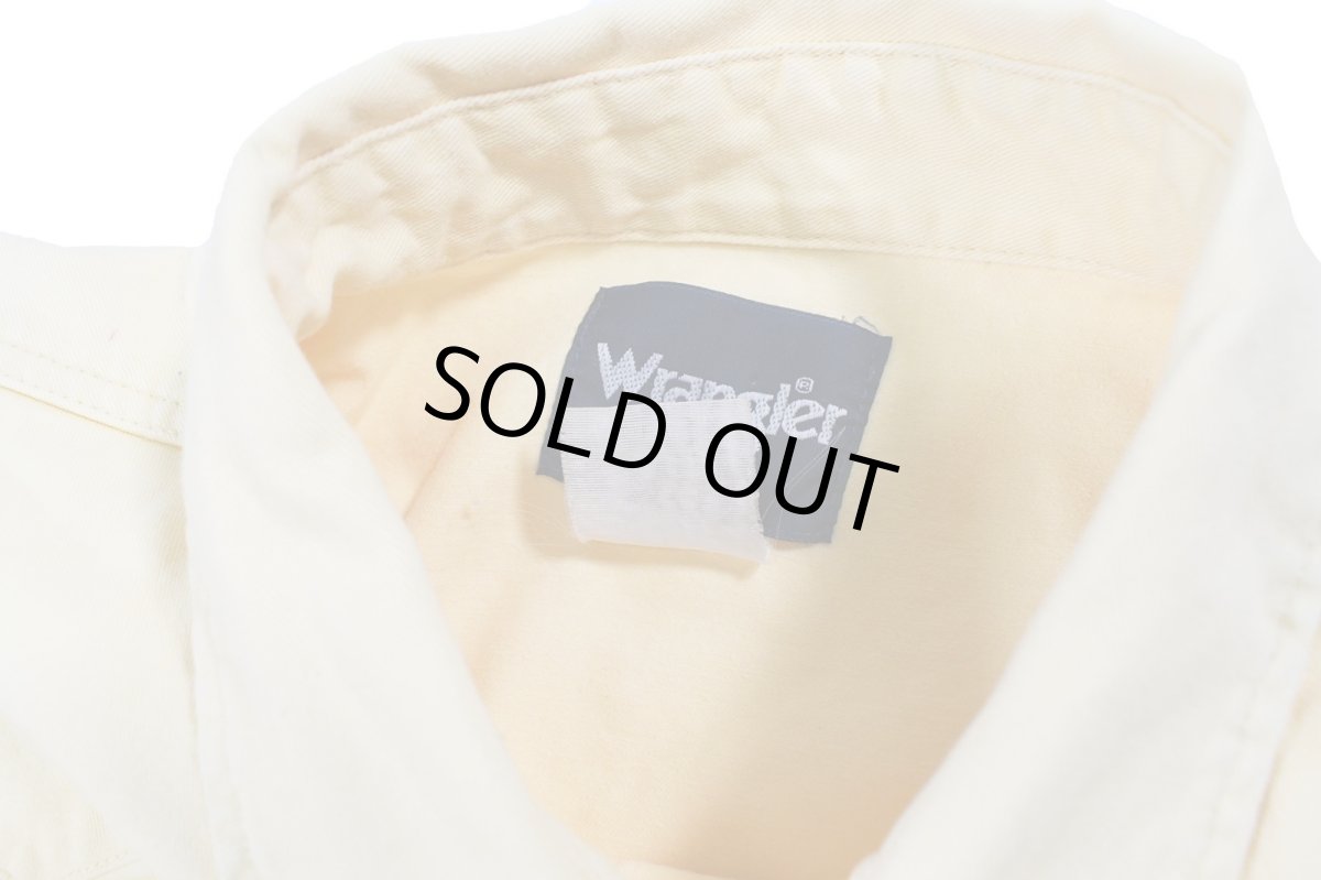 画像4: Used Wrangler Damaged Denim Western Shirt (4)