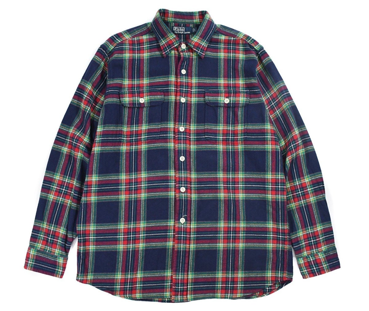 画像1: Used Polo Ralph Lauren Heavy Flannel Shirt ラルフローレン (1)