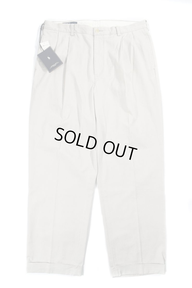 画像1: Deadstock Polo Ralph Lauren Pleated Chino Trouser "Hammond Pant" ラルフローレン (1)