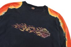 画像2: Used Harley-Davidson L/S Print Tee (2)