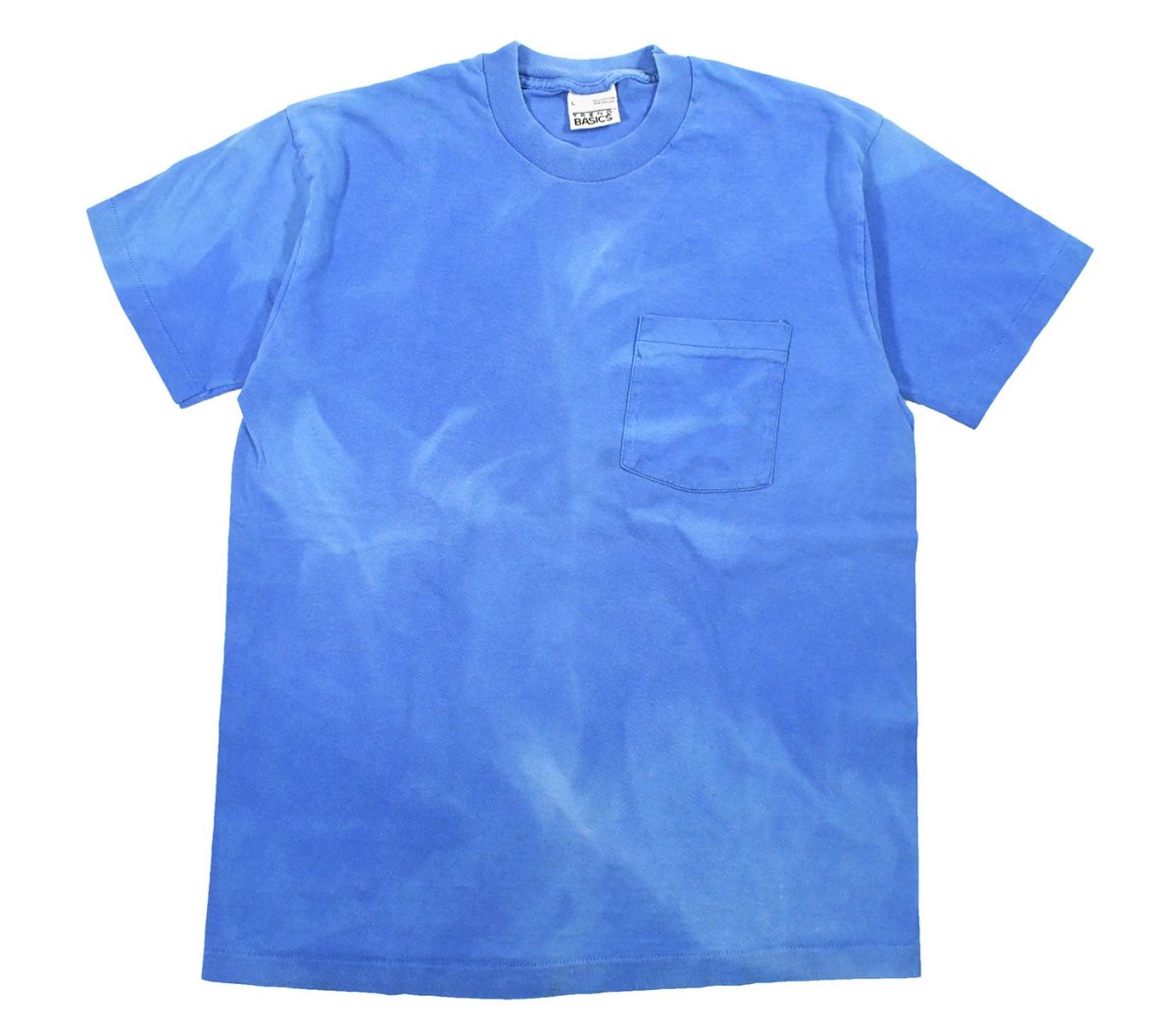 画像1: Used Trend Basics S/S Fade Pocket Tee Blue made in USA (1)