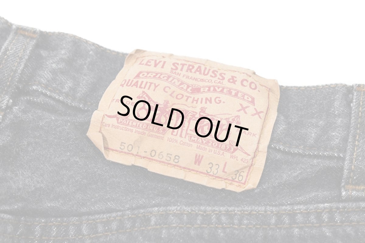 画像5: 80s Used Levi's 501 Denim Pants Black made in USA リーバイス (5)