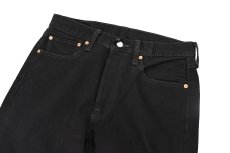 画像2: Used Levi's 501 Cut Off Denim Pants Black リーバイス (2)