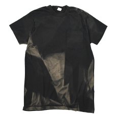 画像1: Used Fruit of the Loom S/S Fade Pocket Tee Black made in USA (1)