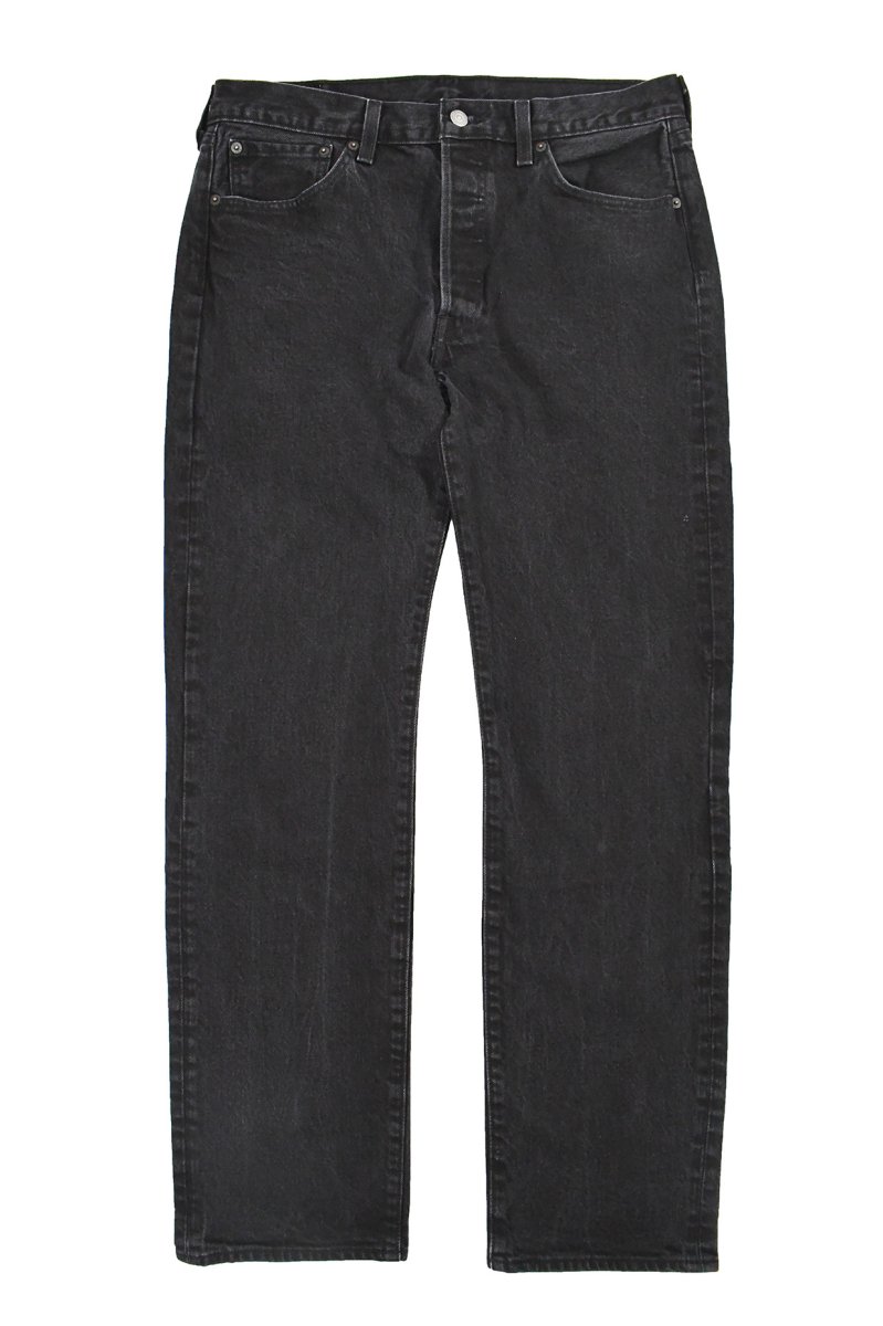画像1: Used Levi's 501 Denim Pants Black リーバイス (1)