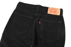 画像4: Used Levi's 501 Cut Off Denim Pants Black リーバイス (4)