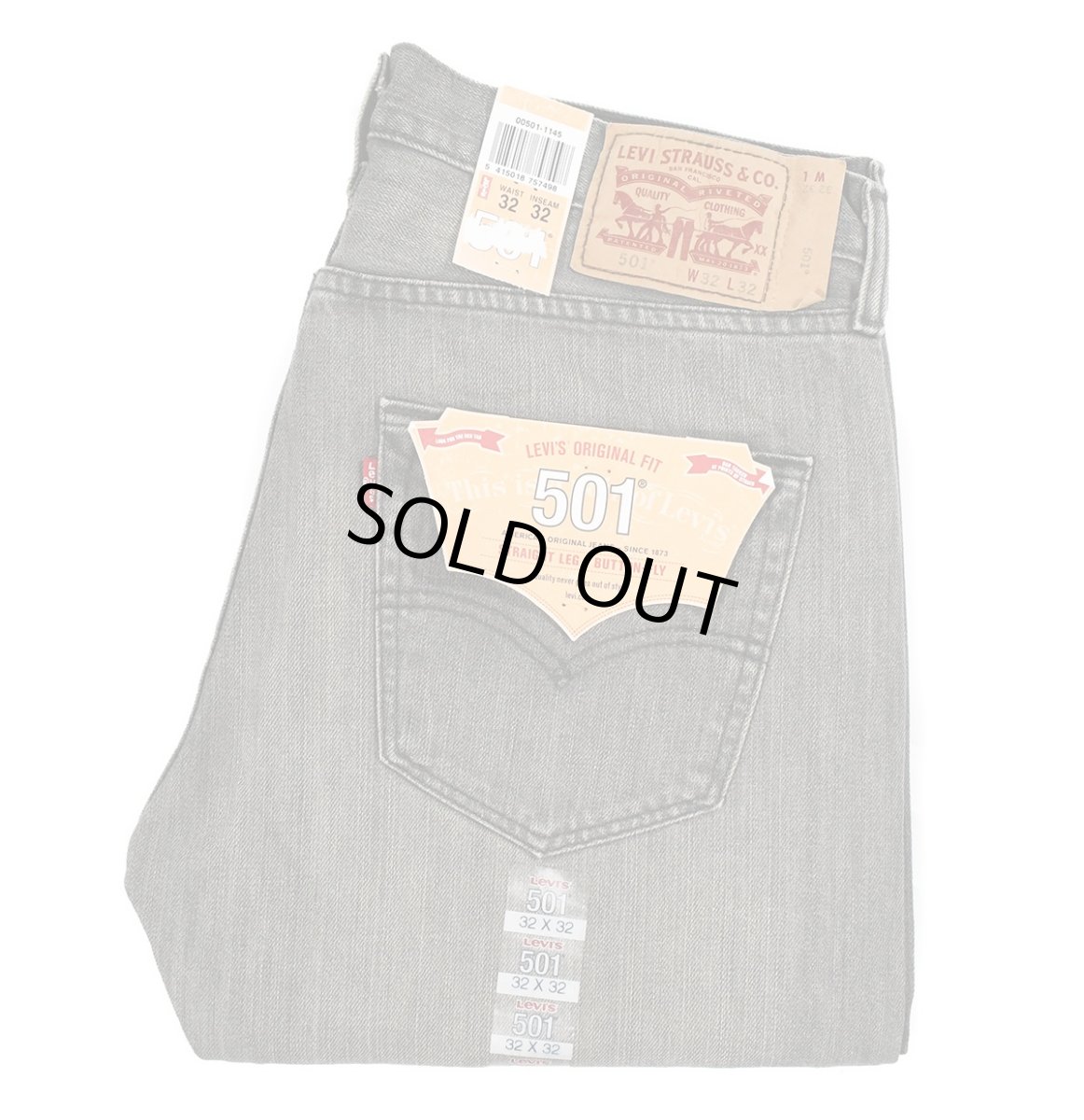 画像1: Deadstock Levi's 501 Denim Pants #1145 リーバイス (1)