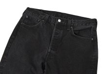 画像2: Used Levi's 501 Denim Pants Black リーバイス (2)