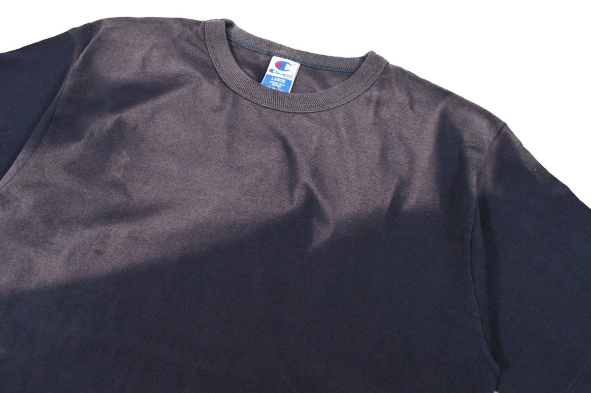 画像2: Used Champion S/S Fade Tee Navy (2)