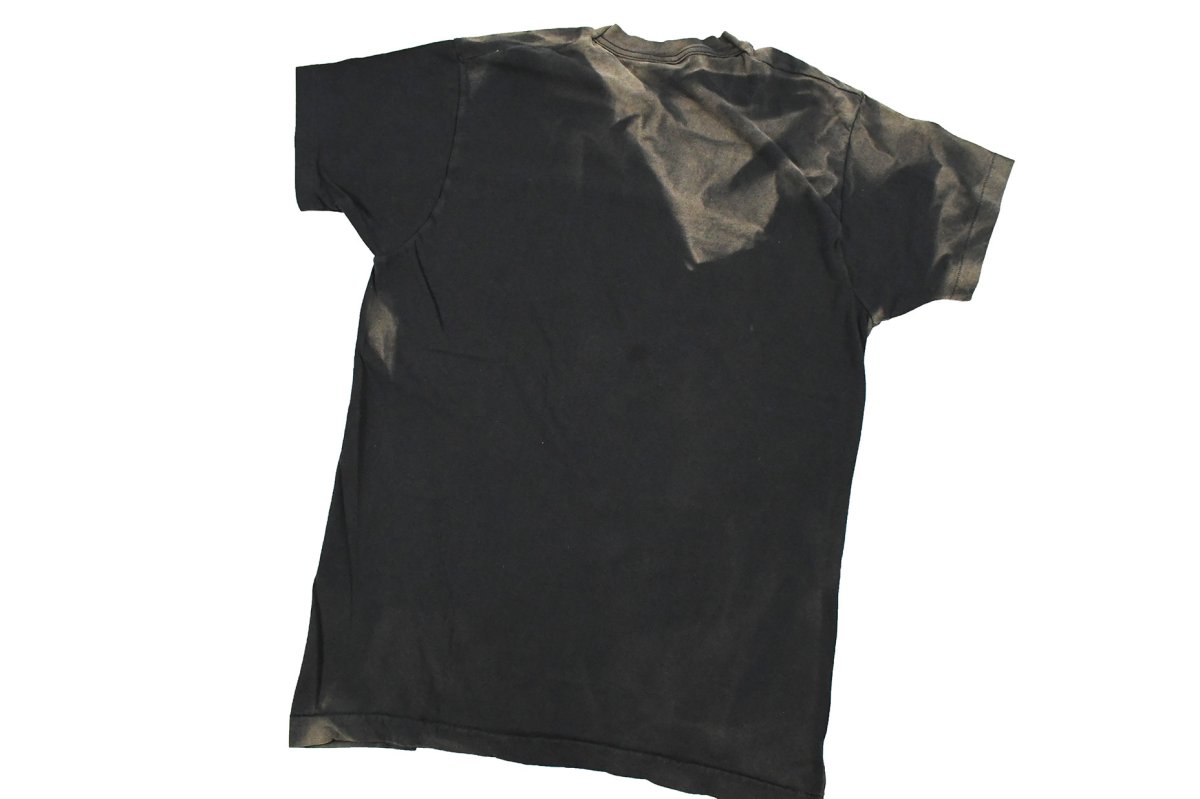 画像4: Used Fruit of the Loom S/S Fade Pocket Tee Black made in USA (4)