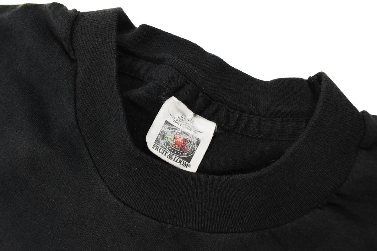 画像3: Used Fruit of the Loom S/S Fade Pocket Tee Black made in USA (3)