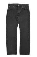 画像1: Used Levi's 501 Denim Pants Black リーバイス (1)