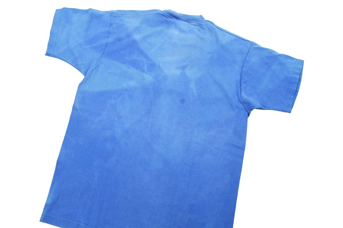 画像4: Used Trend Basics S/S Fade Pocket Tee Blue made in USA (4)