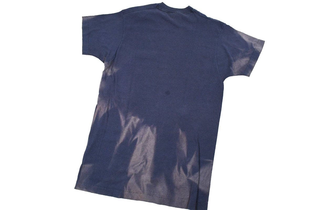画像4: Used Fruit of the Loom S/S Fade Pocket Tee Navy made in USA (4)