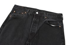 画像2: Used Levi's 501 Denim Pants Black リーバイス (2)