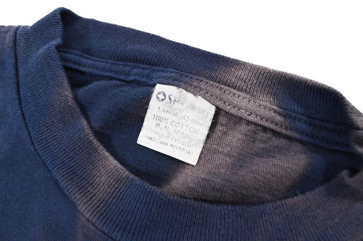 画像3: Used S/S Fade Pocket Tee Navy (3)