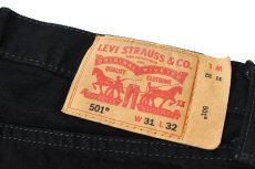 画像5: Used Levi's 501 Cut Off Denim Pants Black リーバイス (5)