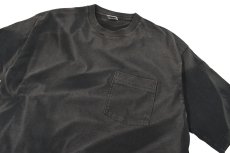 画像2: Used Fruit of the Loom S/S Fade Pocket Tee Black made in USA (2)