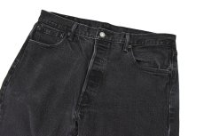画像2: Used Levi's 501 Denim Pants Black リーバイス (2)