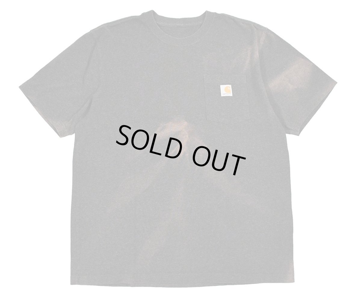 画像1: Used Carhartt S/S Fade Pocket Tee Charcoal (1)
