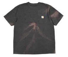 画像1: Used Carhartt S/S Fade Pocket Tee Charcoal (1)
