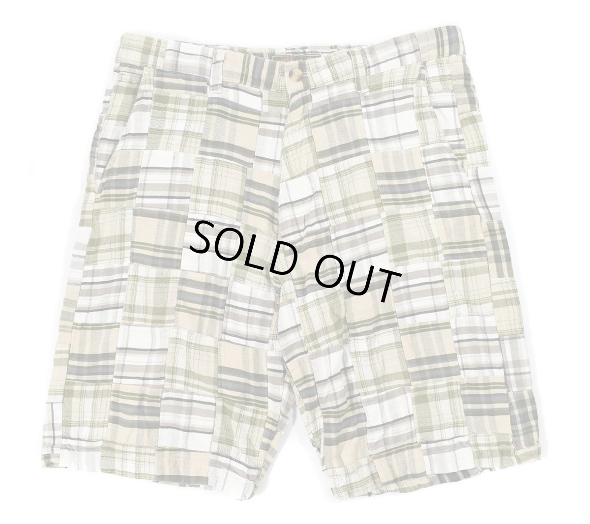 画像1: Used Siegfried Patchwork Check Shorts (1)