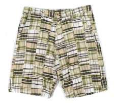 画像1: Used Siegfried Patchwork Check Shorts (1)