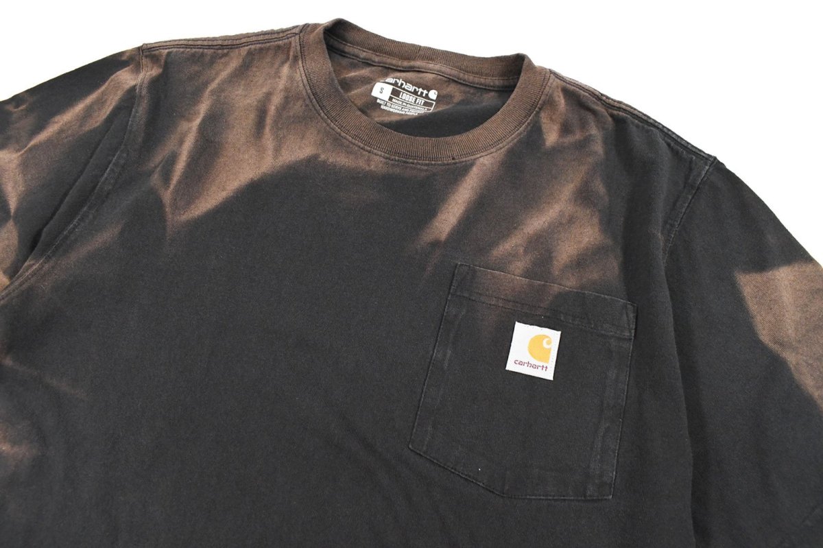 画像2: Used Carhartt S/S Fade Pocket Tee Black (2)