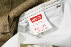 画像6: Used Levi's 517 STA-PREST Flare Pants Khaki made in USA スタプレ (6)
