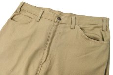 画像2: Used Levi's 517 STA-PREST Flare Pants Khaki made in USA スタプレ (2)