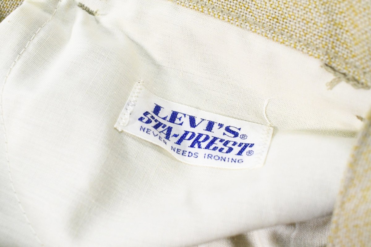 画像5: Deadstock Levi's STA-PREST Pants Khaki スタプレ (5)