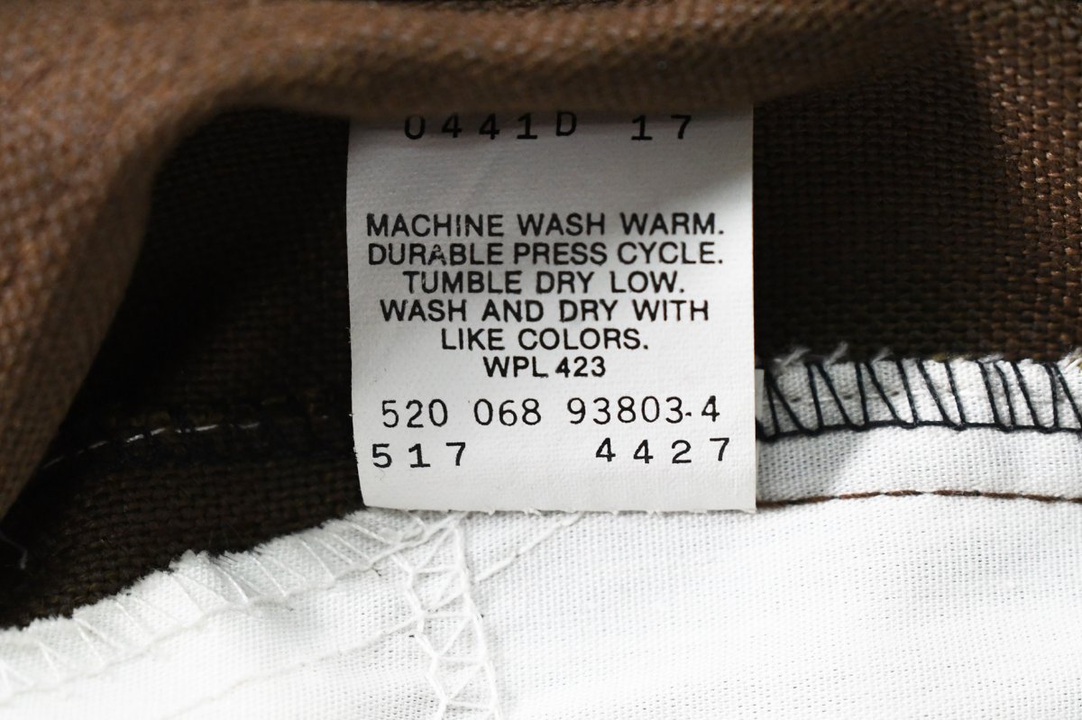 画像7: Deadstock Levi's 517 STA-PREST Flare Pants Brown made in USA スタプレ (7)