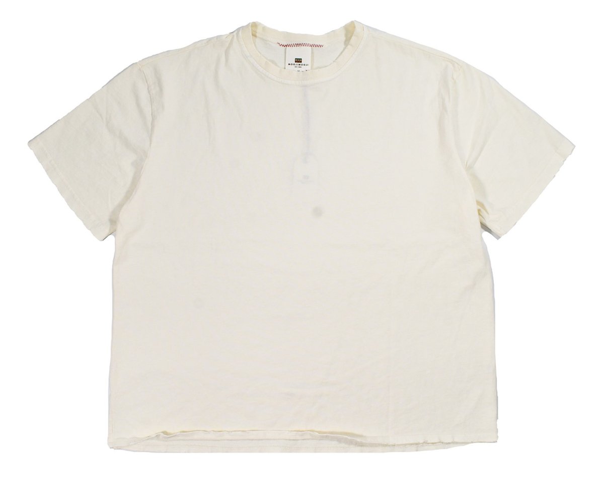 画像1: MOOJI MOOJI US Oversize Crop T-Shirt Cream (1)