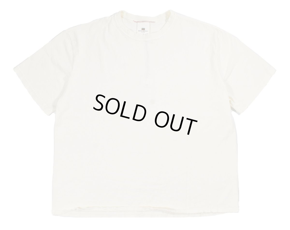 画像1: MOOJI MOOJI US Oversize Crop T-Shirt Cream (1)