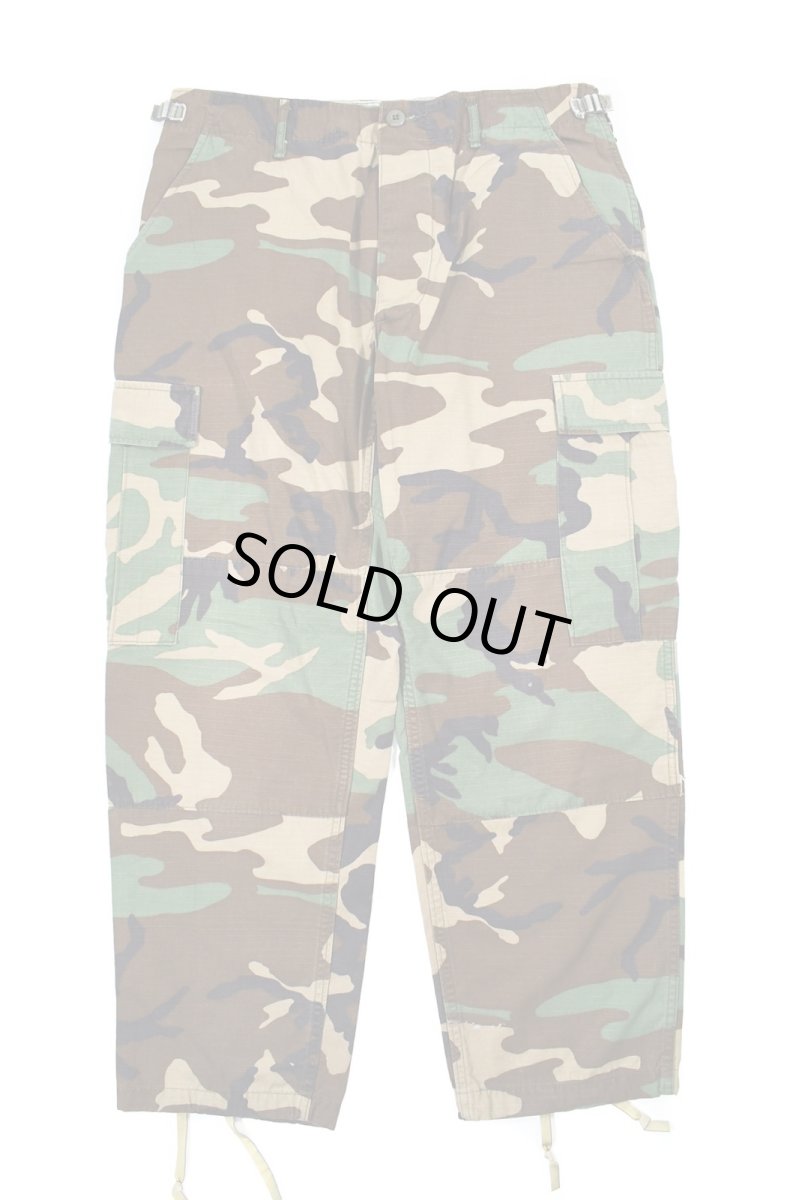 画像1: Used Us Military Ripstop Combat Trouser Woodland Camo (1)