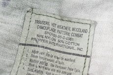 画像9: Used Us Military Hot Weather Ripstop Combat Trouser Woodland Camo (9)