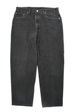 画像1: 02' Used Levi's 550 Denim Pants Black made in Canada リーバイス (1)