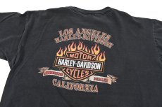 画像4: Used Harley-Davidson S/S Print Tee Black made in USA (4)