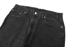 画像2: 02' Used Levi's 550 Denim Pants Black made in Canada リーバイス (2)