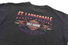 画像4: Used Harley-Davidson S/S Print Tee Black made in USA (4)