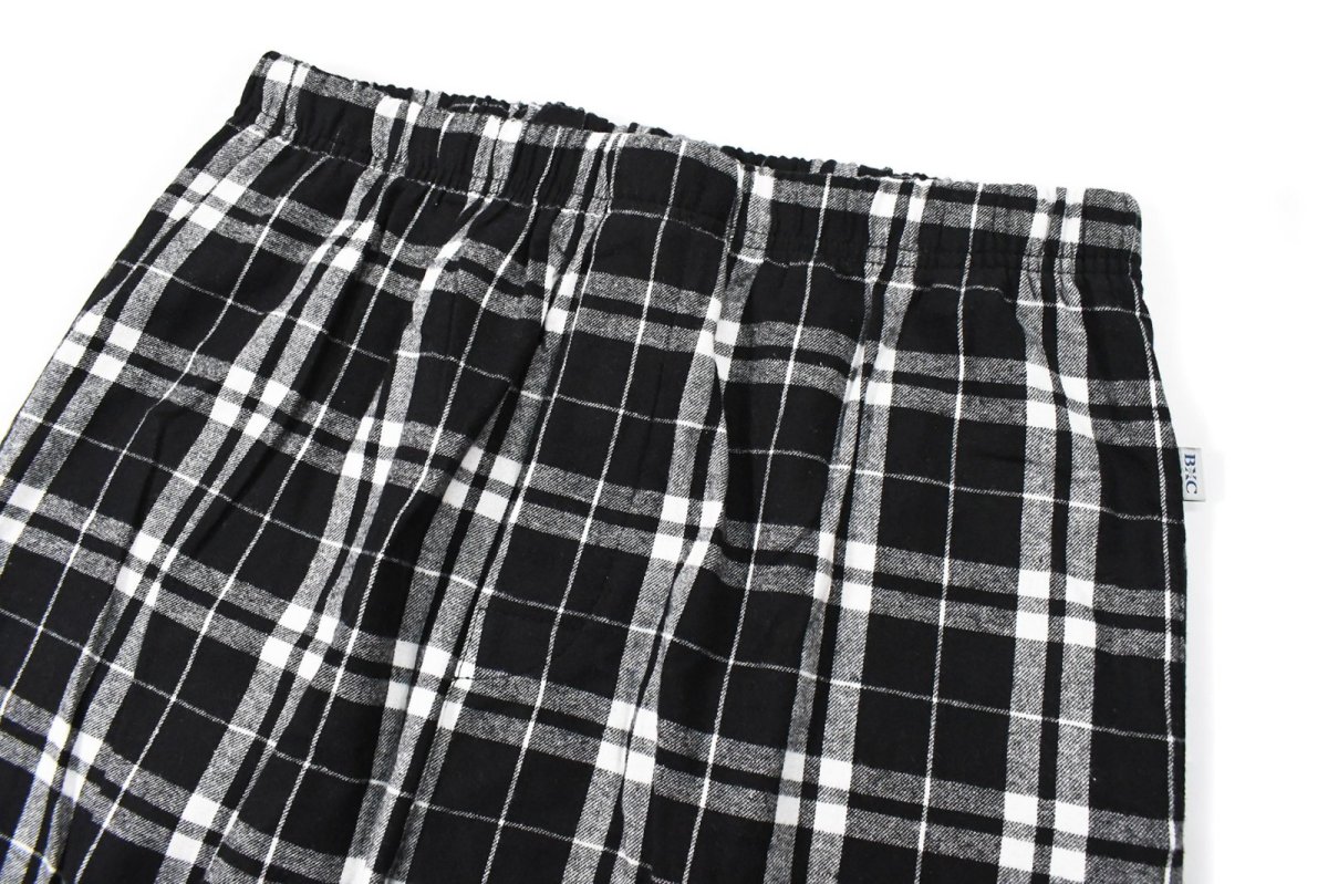 画像2: Boxercraft Harley Flannel Pant Black/White Plaid (2)