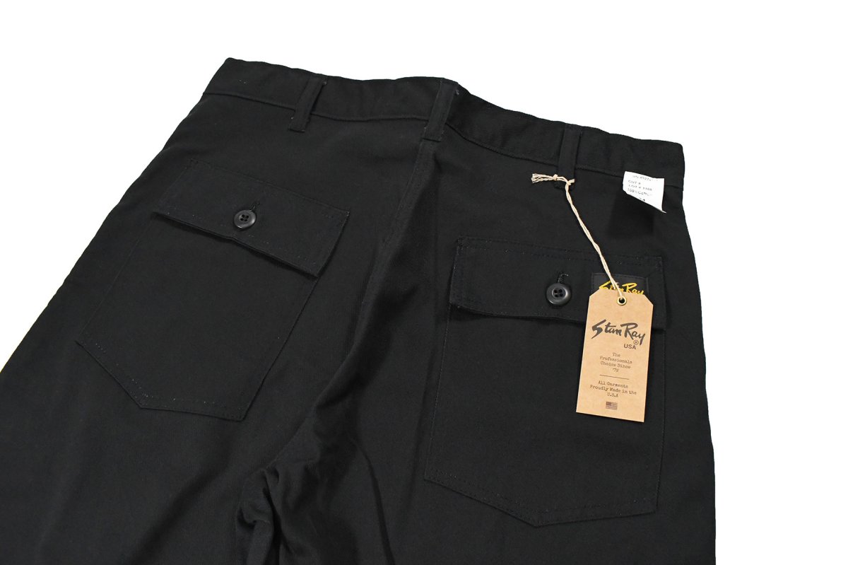 画像5: Stan Ray Fatigue Pants Black (5)