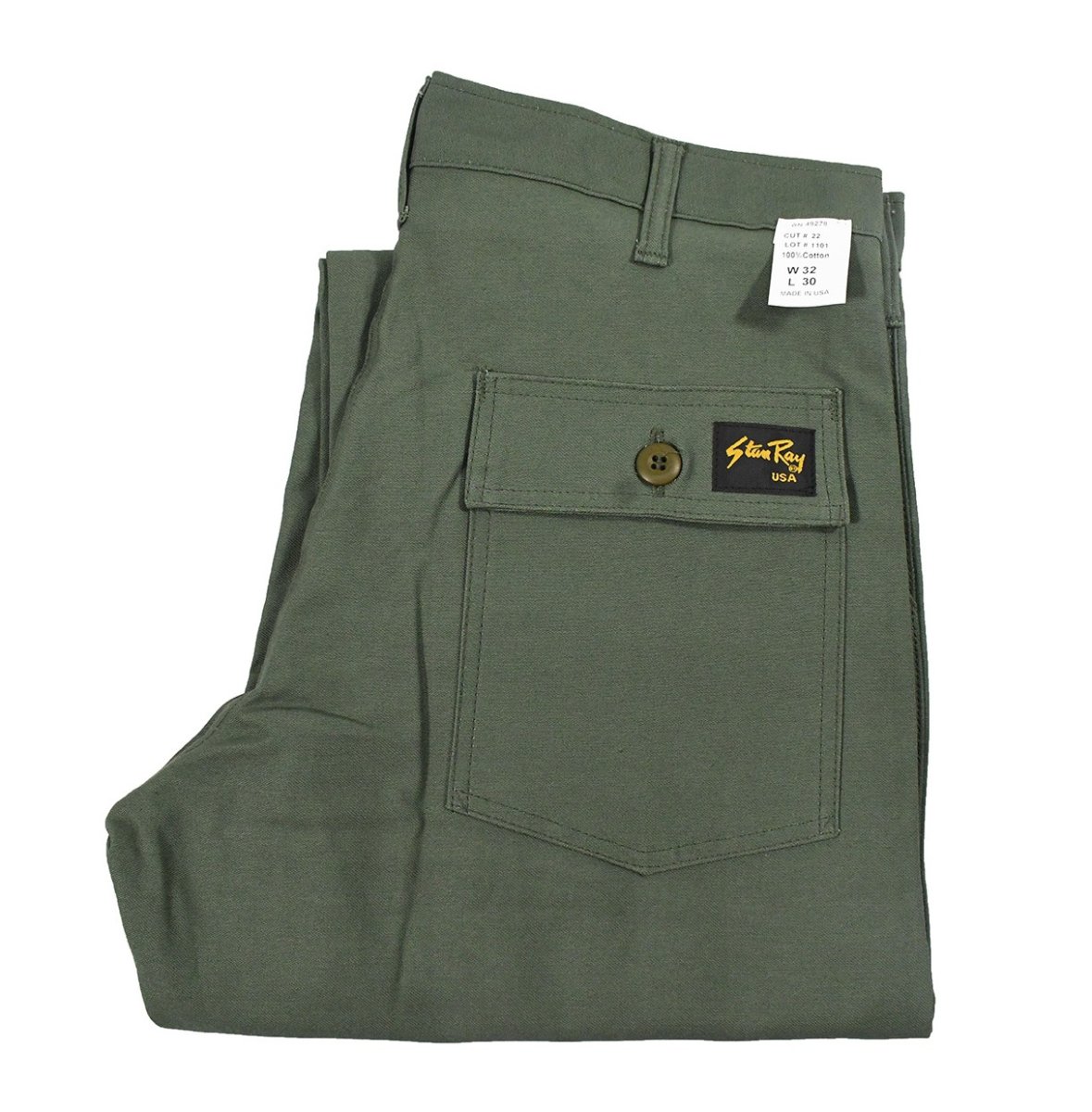 画像1: Stan Ray Fatigue Pants Olive (1)