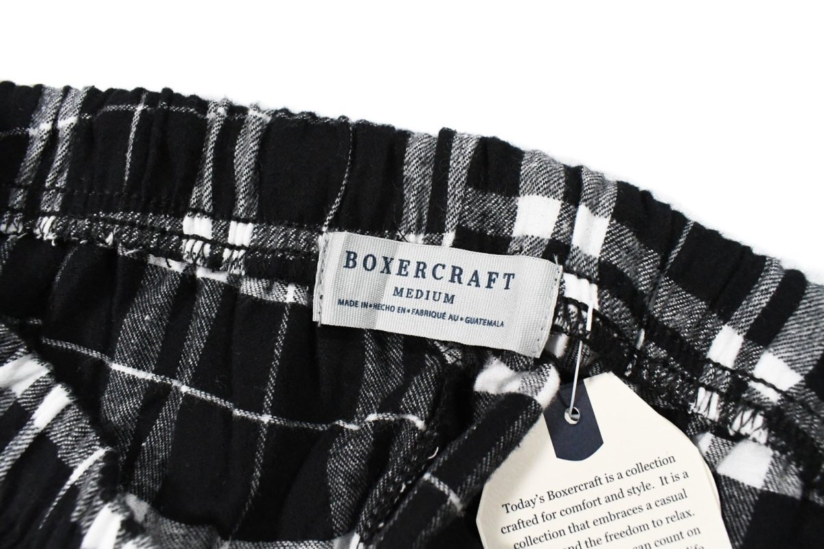 画像6: Boxercraft Harley Flannel Pant Black/White Plaid (6)