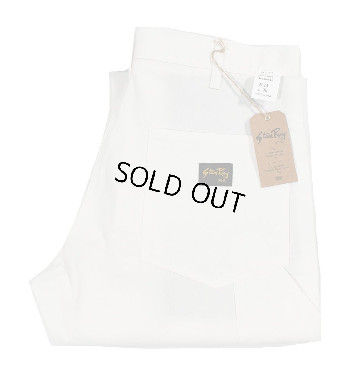 画像1: Stan Ray Double Knee Painter Pants White (1)